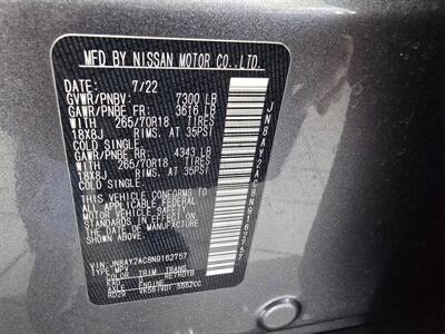 2022 Nissan Armada SV 4DR SUV   - Photo 43 - Hamilton, OH 45015