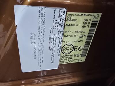 2017 Nissan Murano Platinum 4DR SUV AWD   - Photo 34 - Hamilton, OH 45015