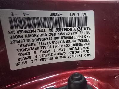 2020 Honda Civic EX 4DR SEDAN - Photo 30 - Hamilton, OH 45015