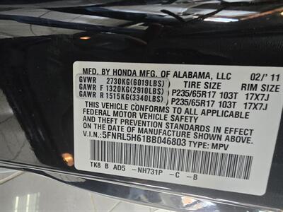 2011 Honda Odyssey EX-L w/DVD w/Navi 4DR MINI-VAN   - Photo 33 - Hamilton, OH 45015