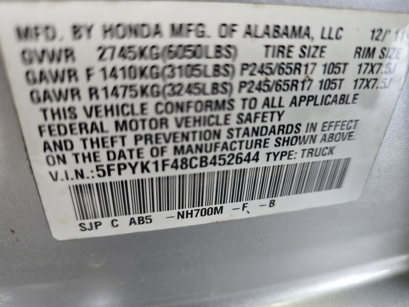 2012 Honda Ridgeline RTS 4DR CREW 4X4 - Photo 35 - Hamilton, OH 45015