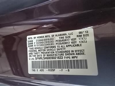2014 Honda Odyssey EX-L 4DR MINI-VAN   - Photo 33 - Hamilton, OH 45015