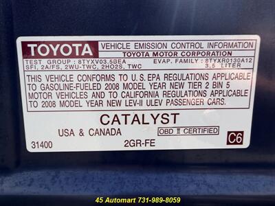 2008 Toyota Camry XLE V6 Great Reliable Local Trade!   - Photo 36 - Henderson, TN 38340
