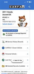 2011 Honda Accord EX Sedan