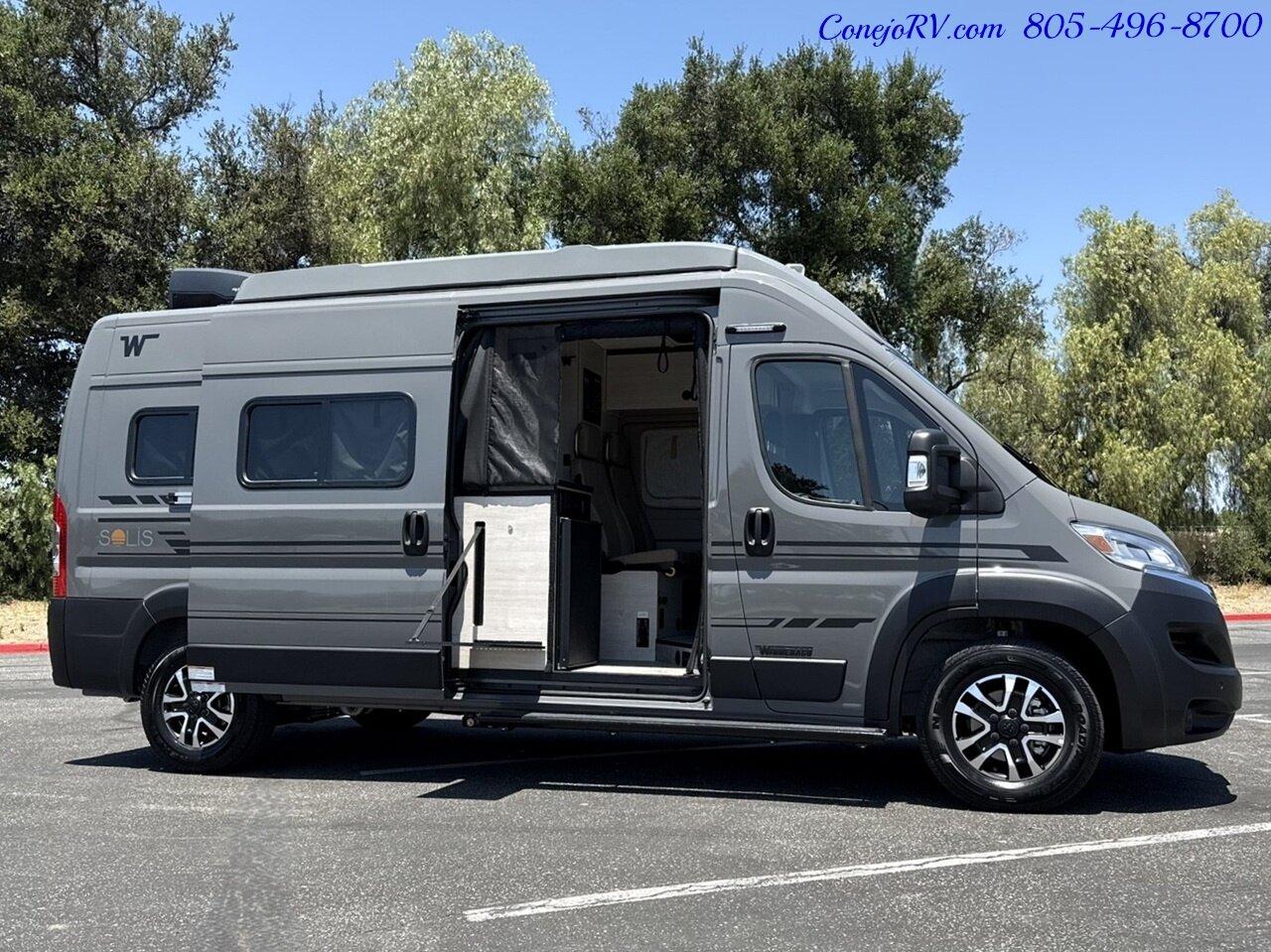 2027 Winnebago Solis 59P Pop Top 2.8KW Generator Full Galley Rear Convertible Sofa Roof AC - Photo 39 - Thousand Oaks, CA 91360