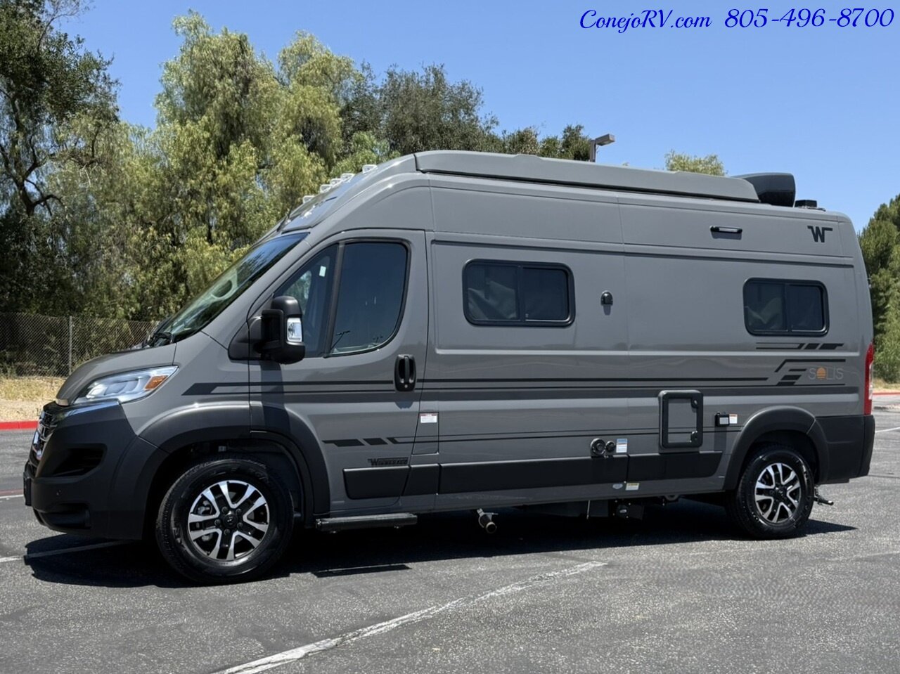 2027 Winnebago Solis 59P Pop Top 2.8KW Generator Full Galley Rear Convertible Sofa Roof AC - Photo 38 - Thousand Oaks, CA 91360