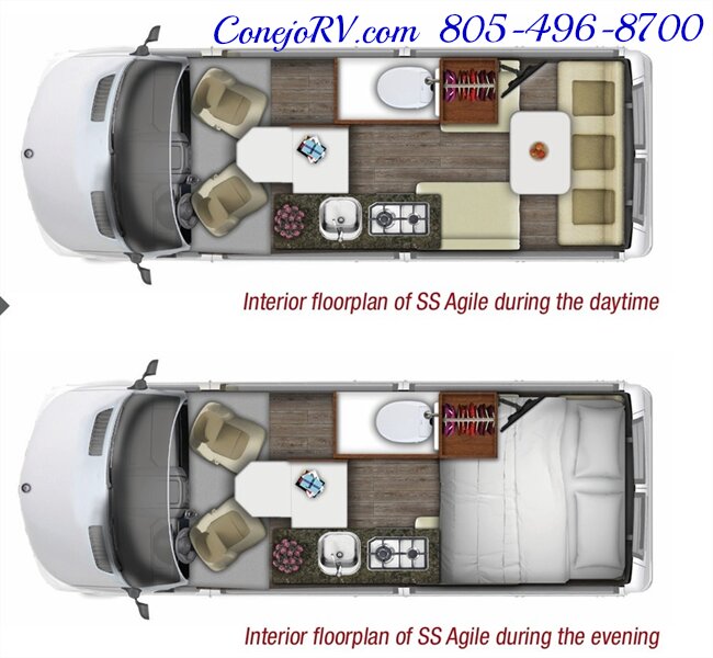 2025 Roadtrek Agile SS AWD Rear Lounge Mercedes Turbo Diesel Custom Upgrades - Photo 40 - Thousand Oaks, CA 91360