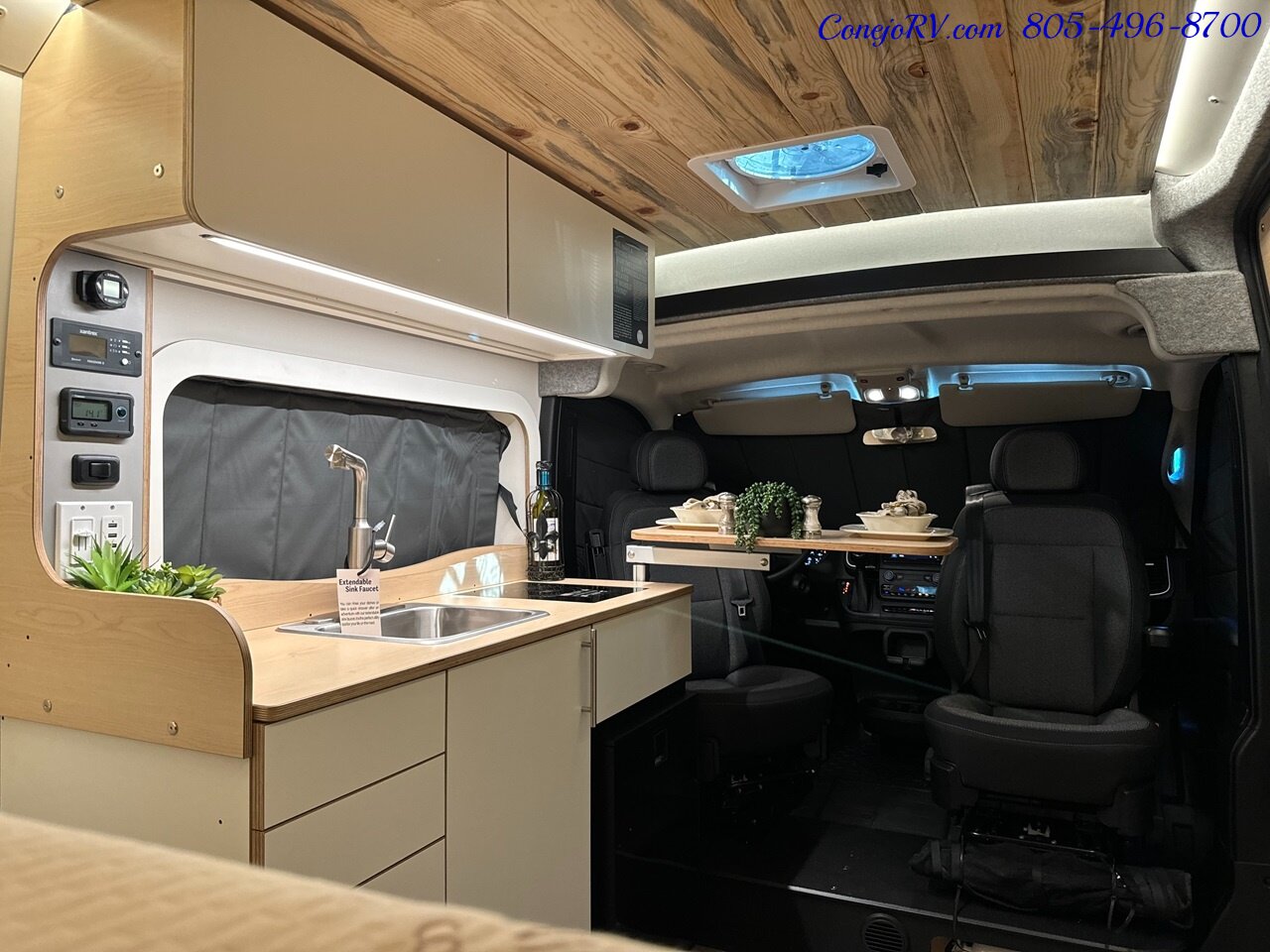 2024 Dave & Matt Vans LV7.1 Lithium Kitchenette Rear Bed Roof AC 3K Inverter   - Photo 28 - Thousand Oaks, CA 91360