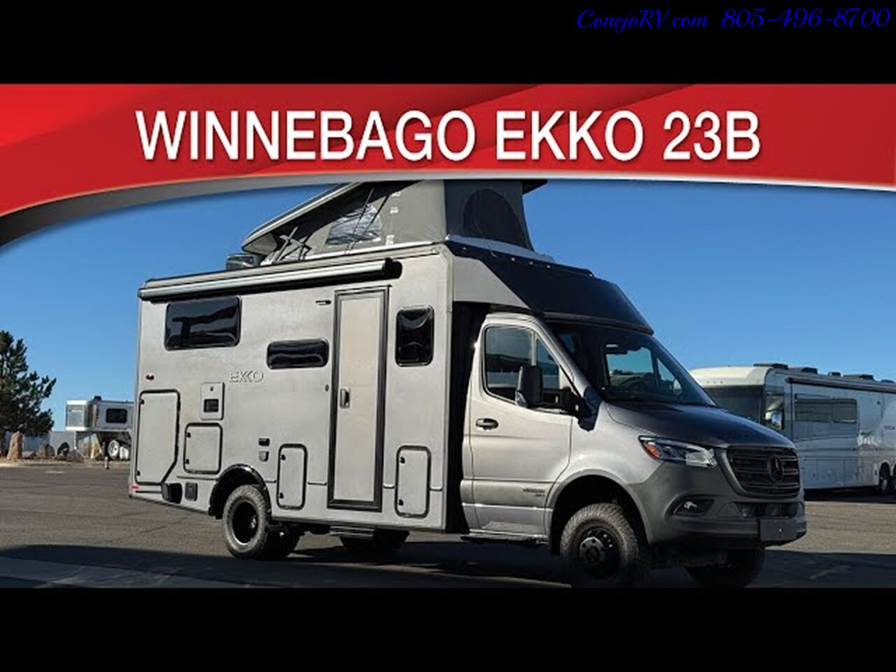 2027 Winnebago Ekko 23B Mercedes Sprinter Lithium Power All Wheel Drive Pop Top - Photo 1 - Thousand Oaks, CA 91360