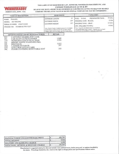 2027 Winnebago Travato 59K Touring Coach 2.8KW Onan Generator - Photo 39 - Thousand Oaks, CA 91360