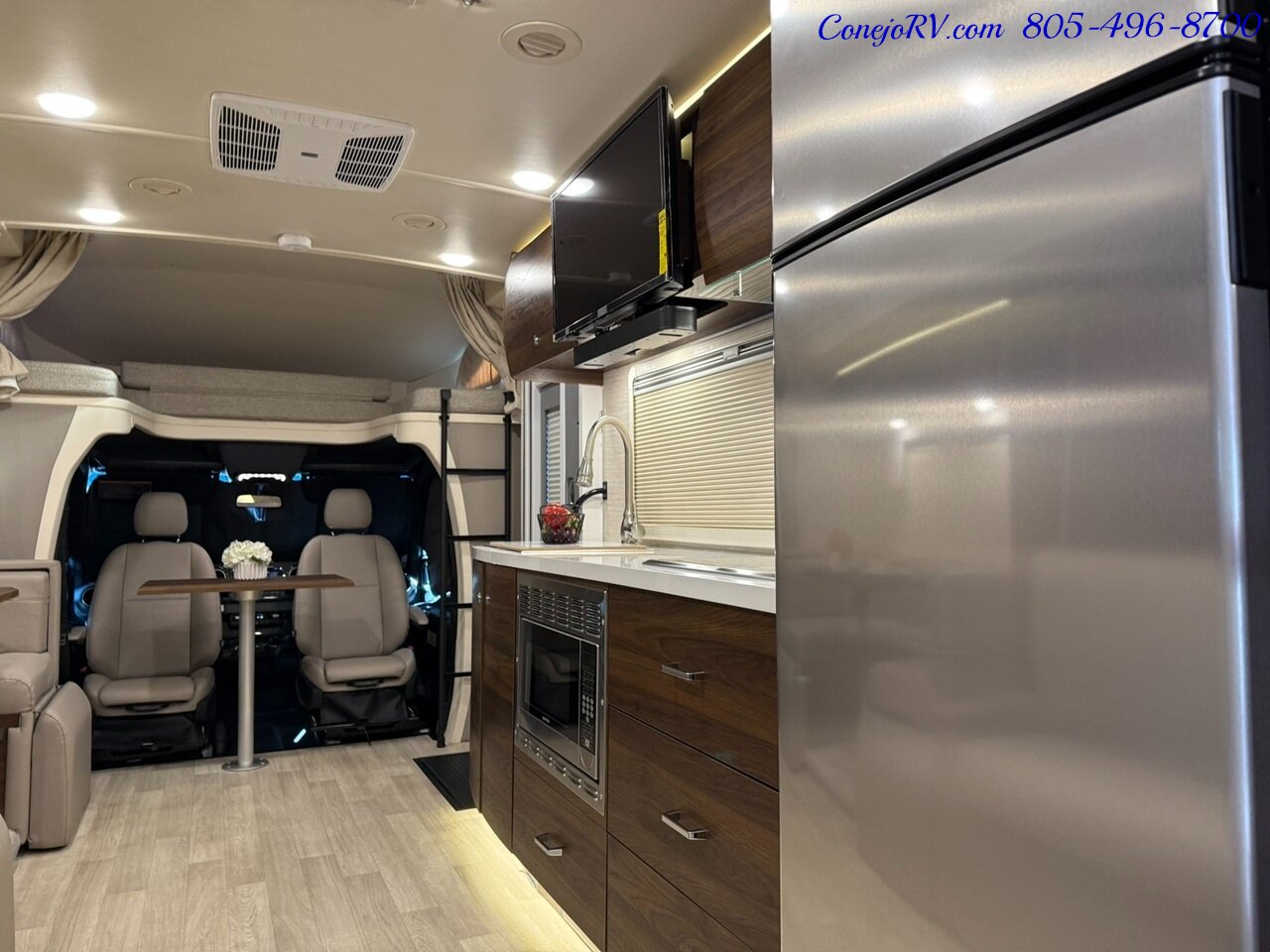 2024 Winnebago Navion 24D Full Wall Slide-Out Mercedes Turbo Diesel Full  Body Paint 4K Miles - Photo 27 - Thousand Oaks, CA 91360