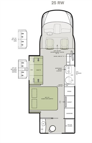 2020 Tiffin Wayfarer 25RW Murphy Bed Full Wall Slide-Out Mercedes Turbo  Diesel Full Body Paint 27K Miles - Photo 53 - Thousand Oaks, CA 91360