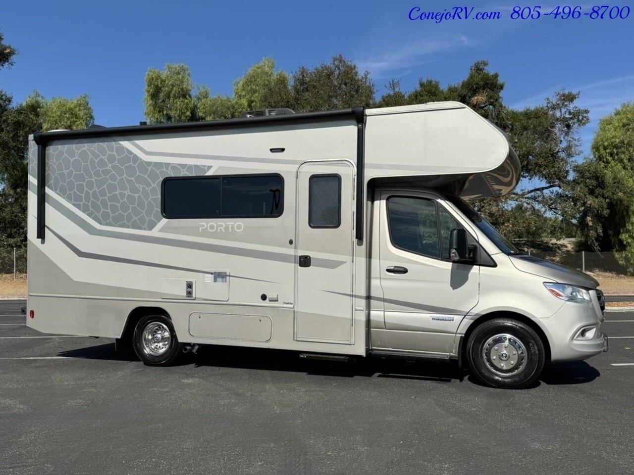 2025 Winnebago Porto 24P Full Wall Slide-Out Mercedes Turbo Diesel Full  Body Paint - Photo 3 - Thousand Oaks, CA 91360