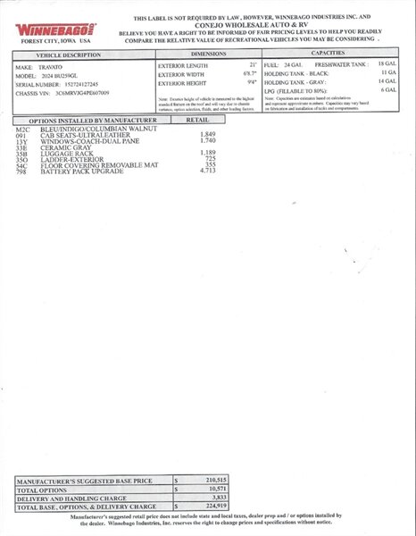 2024 Winnebago Travato 59GL Touring Coach Pure Management System - Photo 37 - Thousand Oaks, CA 91360