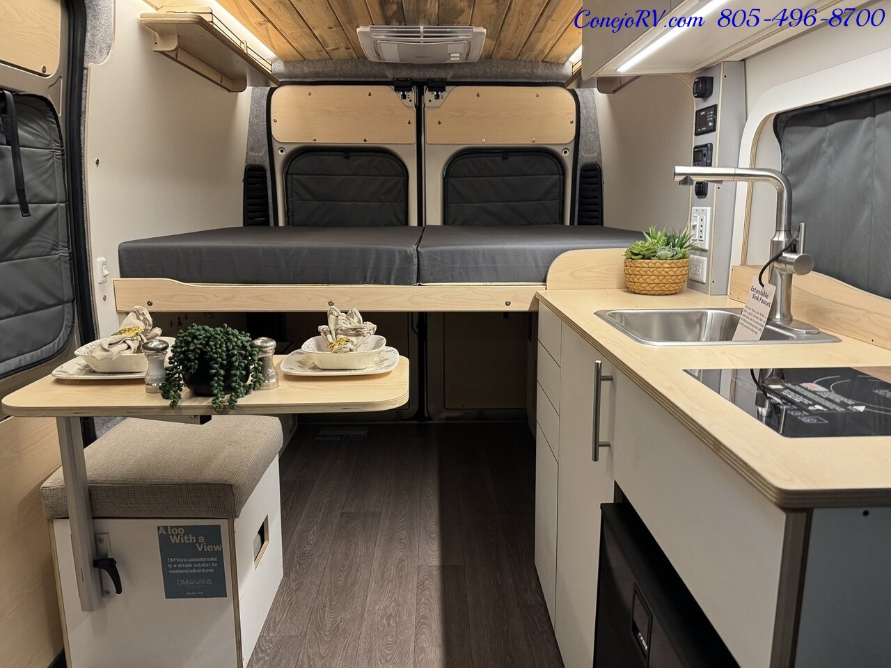 2024 Dave & Matt Vans LV3 Lithium Kitchenette Rear Bed Roof AC 3K Inverter   - Photo 5 - Thousand Oaks, CA 91360