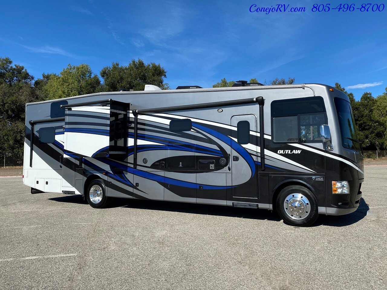 2016 Thor Outlaw 37RB Toy Hauler with Mid-Coach Master ...