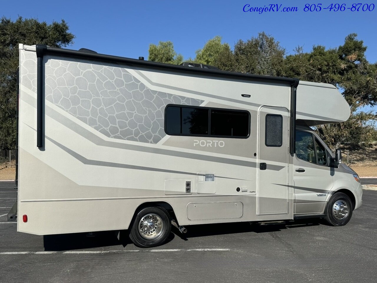 2025 Winnebago Porto 24P Full Wall Slide-Out Mercedes Turbo Diesel Full  Body Paint - Photo 4 - Thousand Oaks, CA 91360