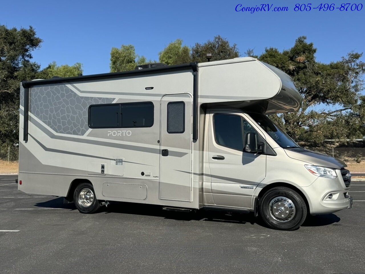 2025 Winnebago Porto 24P Full Wall Slide-Out Mercedes Turbo Diesel Full  Body Paint - Photo 3 - Thousand Oaks, CA 91360