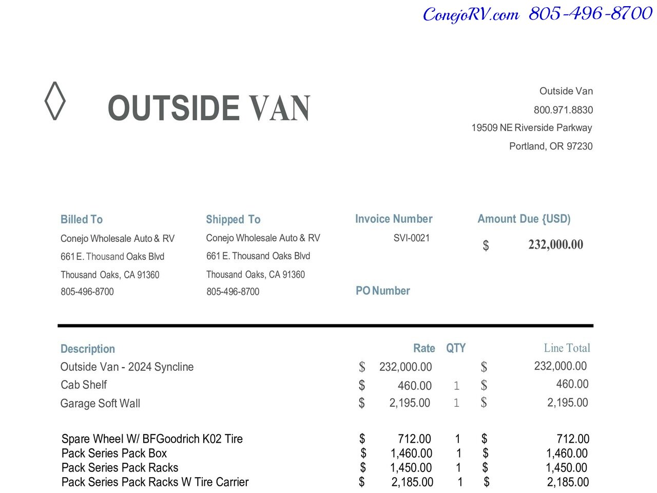 2025 Outside Van Syncline Mercedes 144 Turbo Diesel 1030AH Lithium AWD Adventure Van Custom Upgrades - Photo 55 - Thousand Oaks, CA 91360