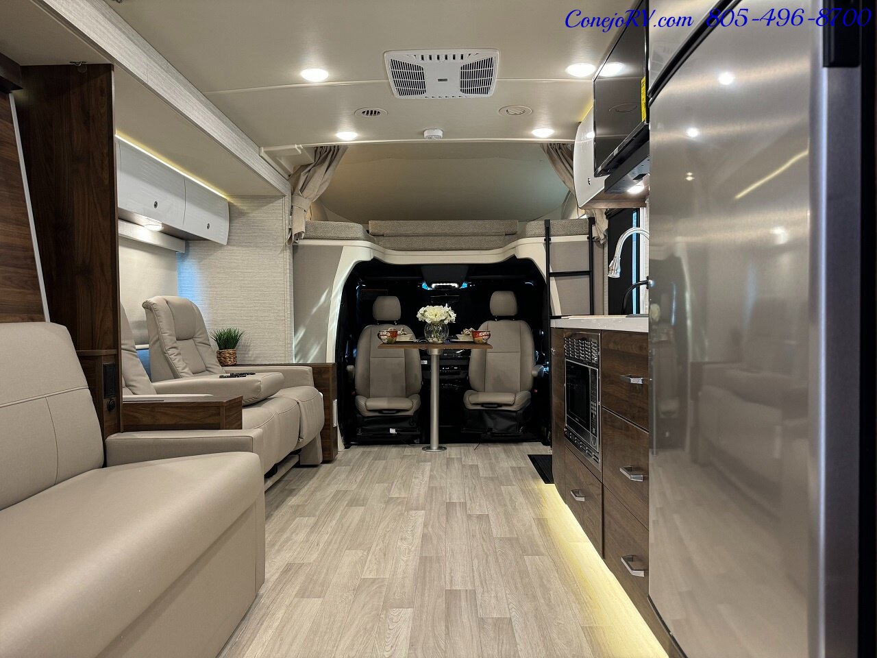 2025 Winnebago Navion 24D Full Wall Slide-Out Mercedes Turbo Diesel Full  Body Paint - Photo 26 - Thousand Oaks, CA 91360