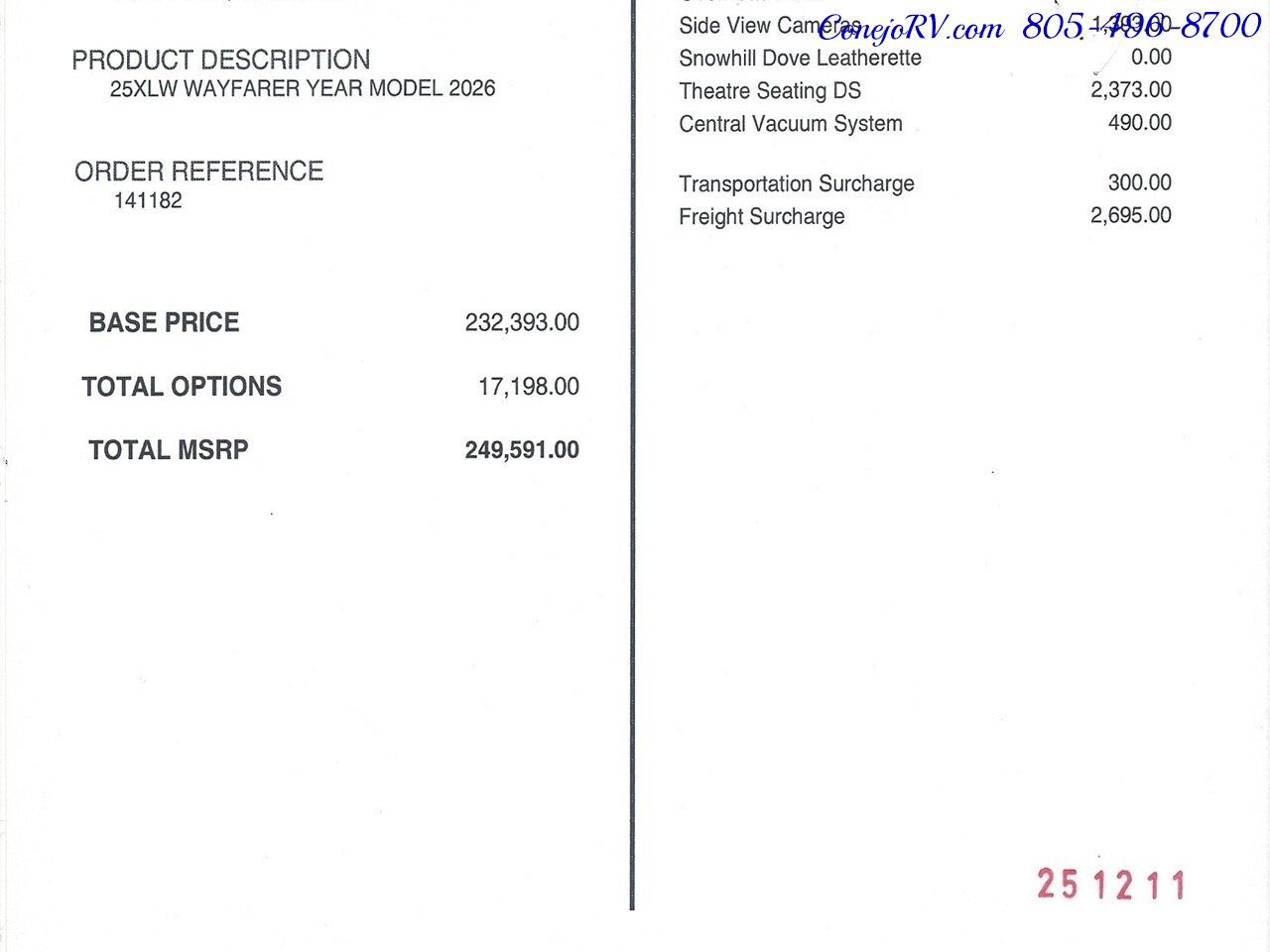 2026 Tiffin Wayfarer 25XLW Slide-Out Theater Seats Mercedes Turbo Diesel  Full Body Paint - Photo 58 - Thousand Oaks, CA 91360