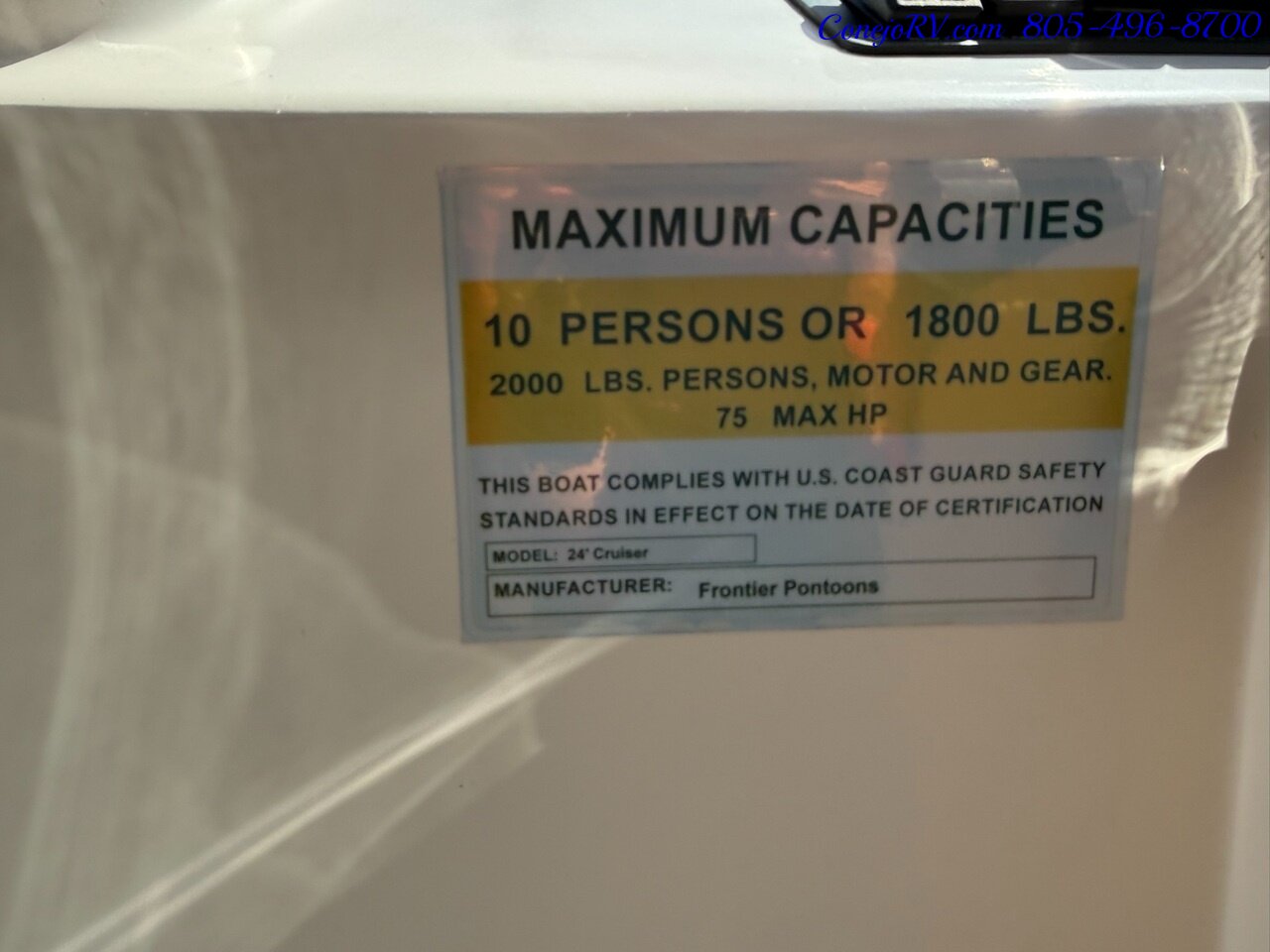 2024 Frontier Pontoons 24' Cruiser - Photo 19 - Thousand Oaks, CA 91360