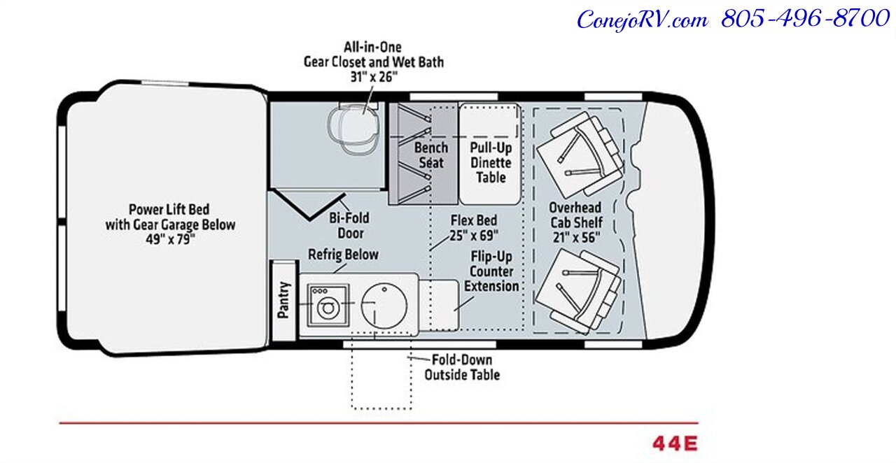 2020 Winnebago Revel 44E 4X4 Sprinter Mercedes Turbo Diesel 63K Miles   - Photo 46 - Thousand Oaks, CA 91360