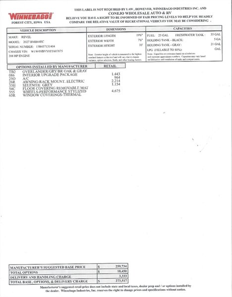 2027 Winnebago Revel 44EC AWD Sofa Sprinter Mercedes Turbo Diesel, 8.4KWH Lithionics Lithium System - Photo 41 - Thousand Oaks, CA 91360