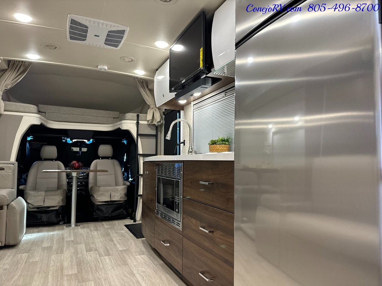 2025 Winnebago Navion 24D Full Wall Slide-Out Mercedes Turbo Diesel Full  Body Paint - Photo 30 - Thousand Oaks, CA 91360