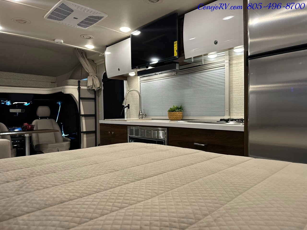 2025 Winnebago Navion 24D Full Wall Slide-Out Mercedes Turbo Diesel Full  Body Paint - Photo 27 - Thousand Oaks, CA 91360