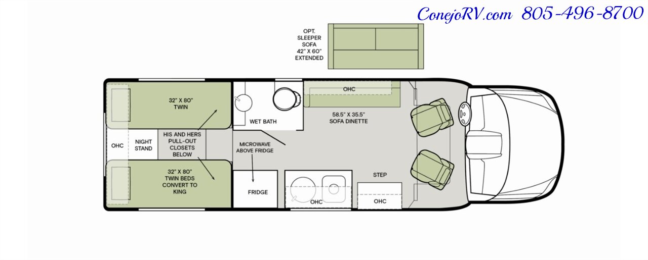2026 Tiffin Open Trail 25AO Mercedes Sprinter Lithium Power All Wheel Drive!   - Photo 55 - Thousand Oaks, CA 91360
