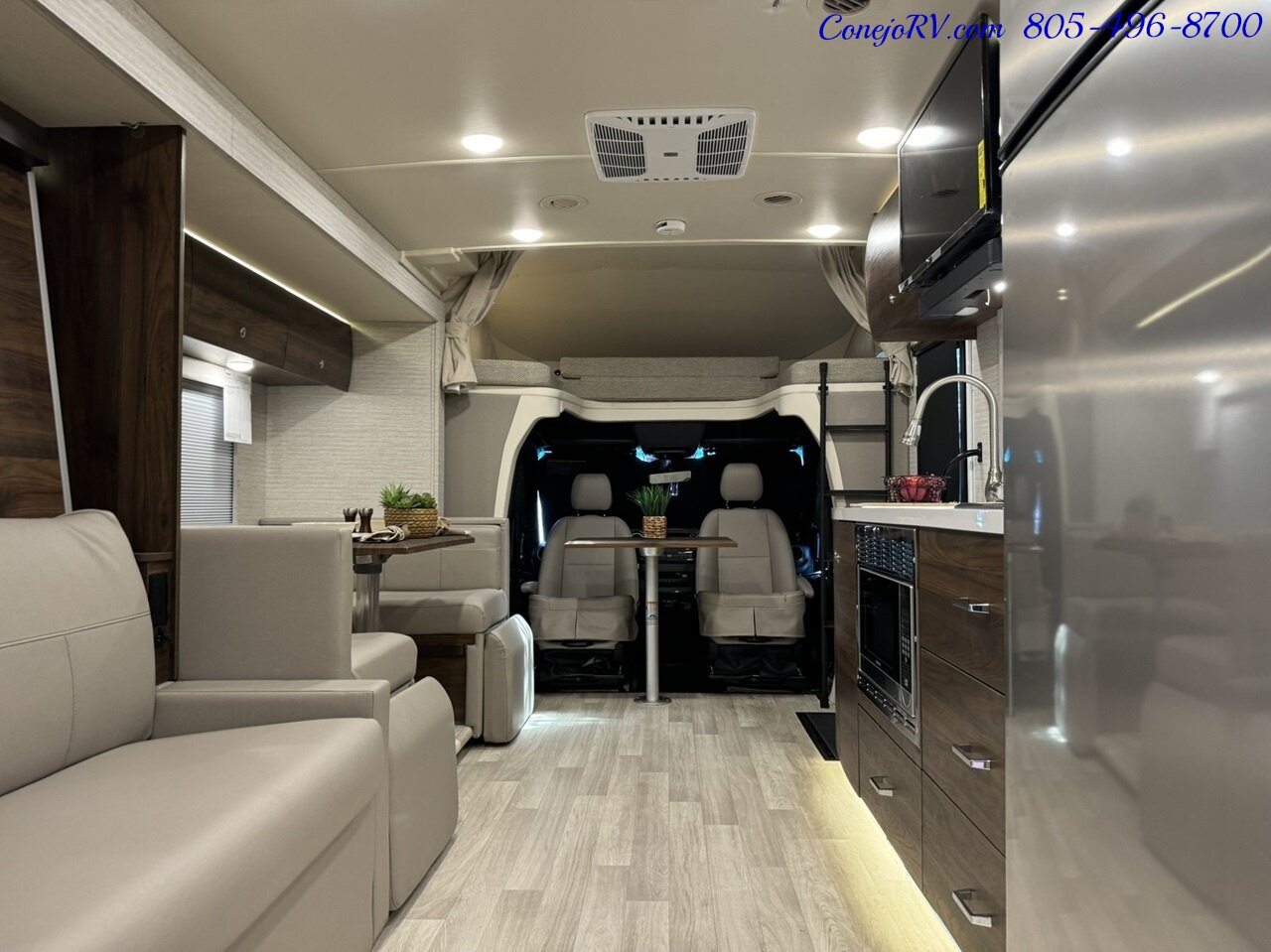 2025 Winnebago Navion 24D Full Wall Slide-Out Mercedes Turbo Diesel Full  Body Paint - Photo 27 - Thousand Oaks, CA 91360