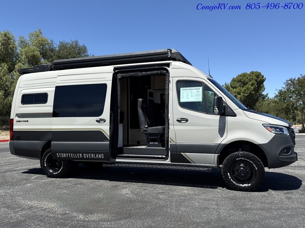 2026 Storyteller Overland Crew Mode XL AWD Pop Top 16.8kWh Lithonics Lithium System  Mercedes Turbo Diesel - Photo 44 - Thousand Oaks, CA 91360