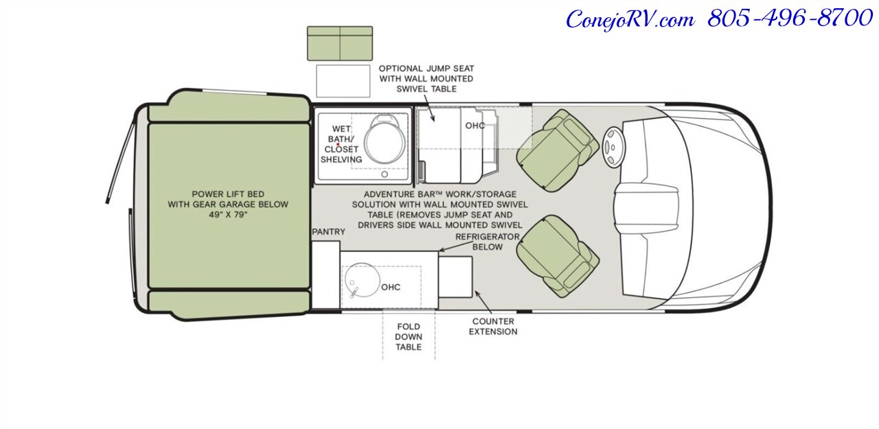 2026 Tiffin GH1 AWD Sprinter Mercedes Turbo Diesel 540AH Battle  Born Lithium Ion Kit - Photo 51 - Thousand Oaks, CA 91360