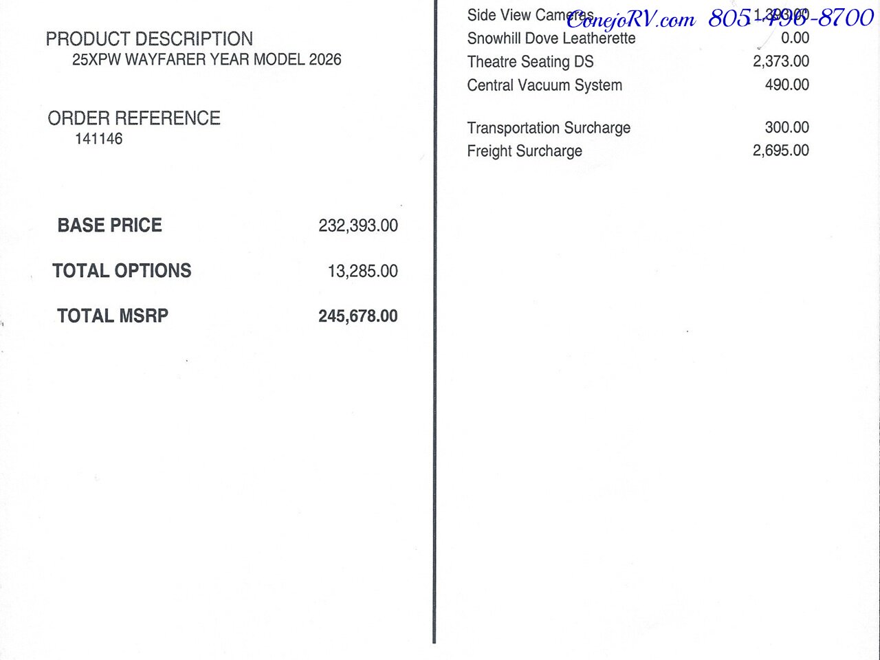 2026 Tiffin Wayfarer 25XPW Full Wall Slide-Out Theater Seats Mercedes Turbo Diesel Full Body Paint - Photo 58 - Thousand Oaks, CA 91360