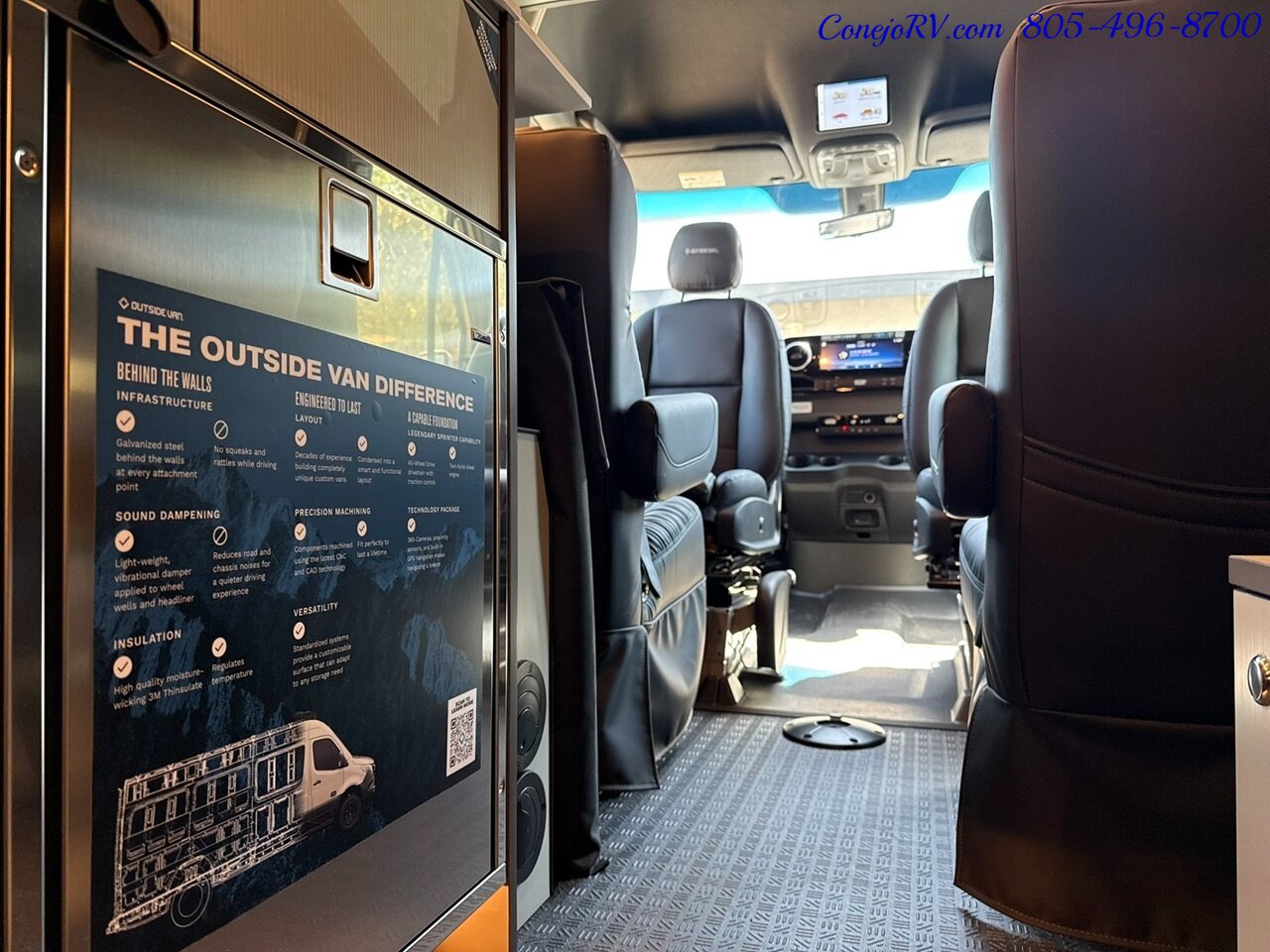 2026 Outside Van Overnight Pop Top Quad Captains Seats 620AH Lithionics  Lithium System Adventure Van - Photo 15 - Thousand Oaks, CA 91360