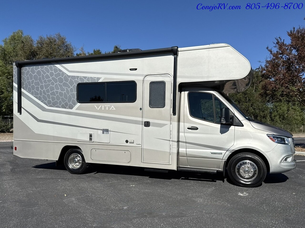 2024 Winnebago Vita 24P Full Wall Slide-Out Theater Seats Mercedes Turbo Diesel 6K Miles - Photo 3 - Thousand Oaks, CA 91360