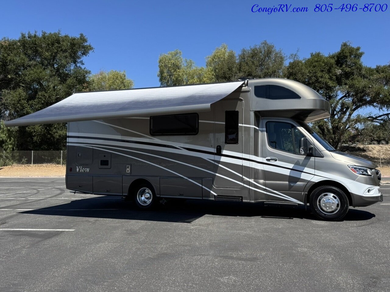 2023 Winnebago View 24DD Full Wall Slide-Out Mercedes Turbo Diesel  Full Body Paint 8K Miles - Photo 41 - Thousand Oaks, CA 91360
