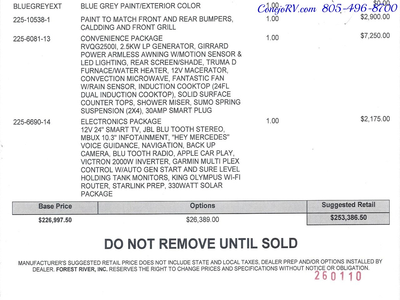 2026 Coachmen Galleria 24Q Quad Captain Seats Power Rear Lounge Mercedes  Turbo Diesel Sprinter - Photo 45 - Thousand Oaks, CA 91360