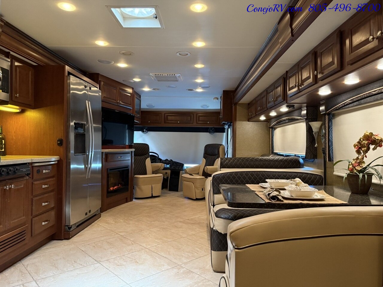 2014 Thor Tuscany 40EX Cummins ISB Diesel Engine Triple Slide Outs King  Bed Bath & 1/2 Full Body Paint 34K Miles - Photo 36 - Thousand Oaks, CA 91360