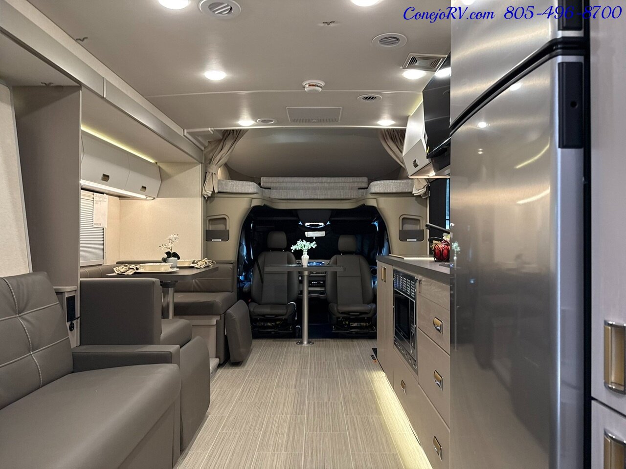 2027 Winnebago Navion 24D Full Wall Slide Murphy Bed Mercedes Turbo Diesel Full Body Paint - Photo 25 - Thousand Oaks, CA 91360