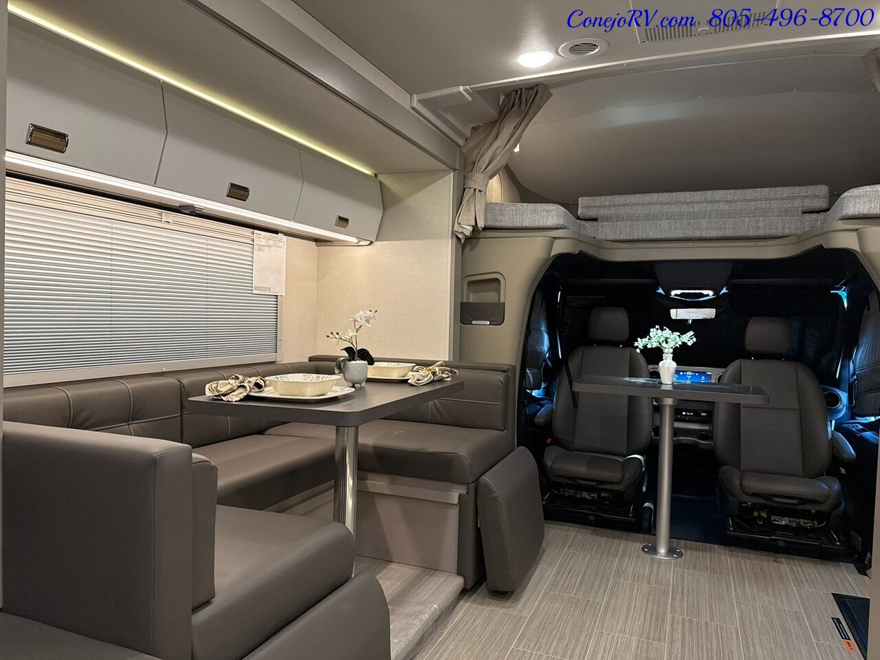 2027 Winnebago Navion 24D Full Wall Slide Murphy Bed Mercedes Turbo Diesel Full Body Paint - Photo 28 - Thousand Oaks, CA 91360
