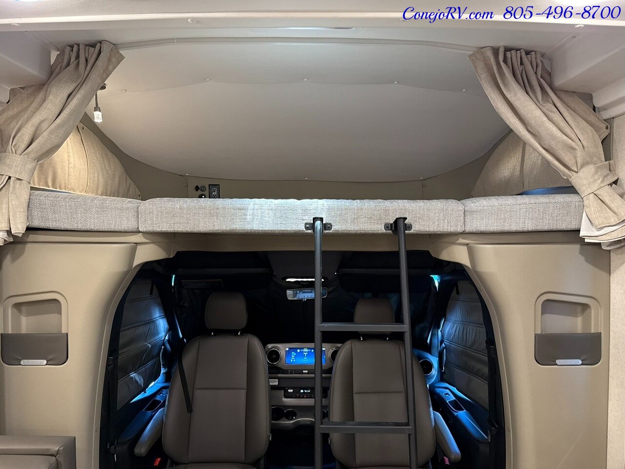 2027 Winnebago Navion 24D Full Wall Slide Murphy Bed Mercedes Turbo Diesel Full Body Paint - Photo 30 - Thousand Oaks, CA 91360