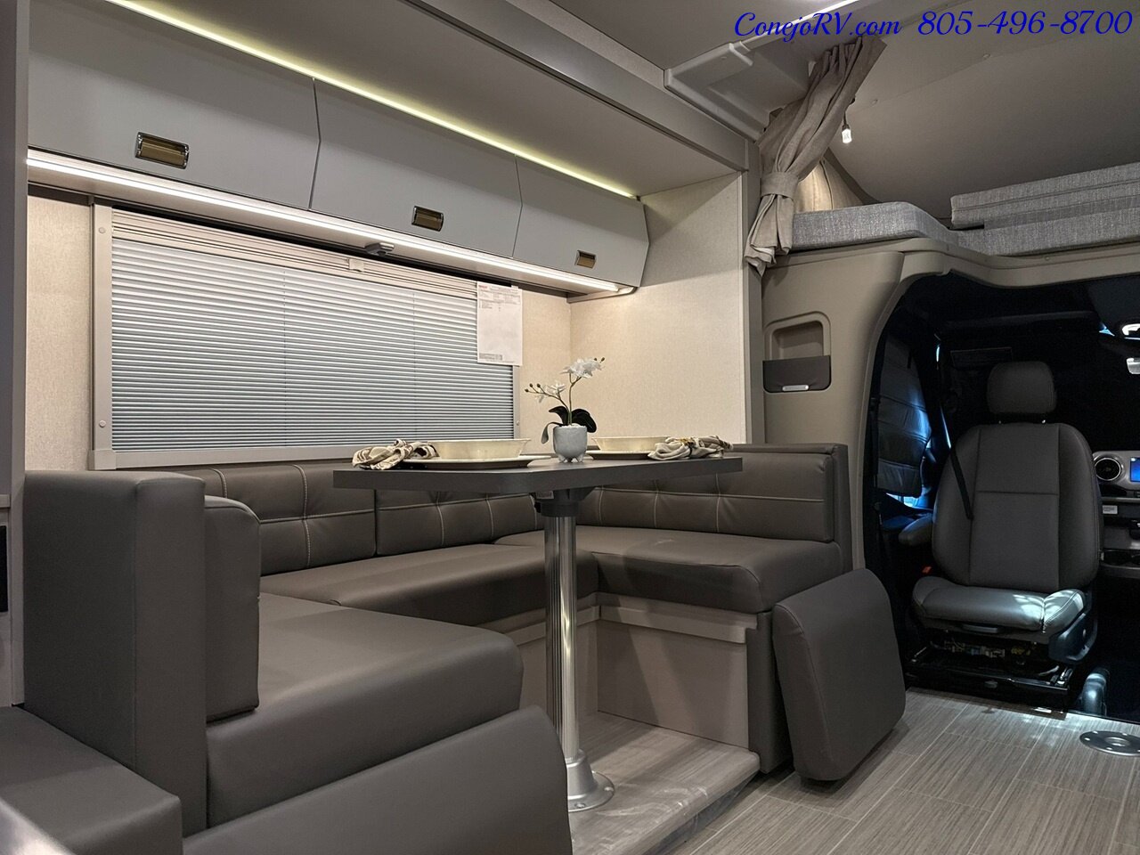 2027 Winnebago Navion 24D Full Wall Slide Murphy Bed Mercedes Turbo Diesel Full Body Paint - Photo 9 - Thousand Oaks, CA 91360