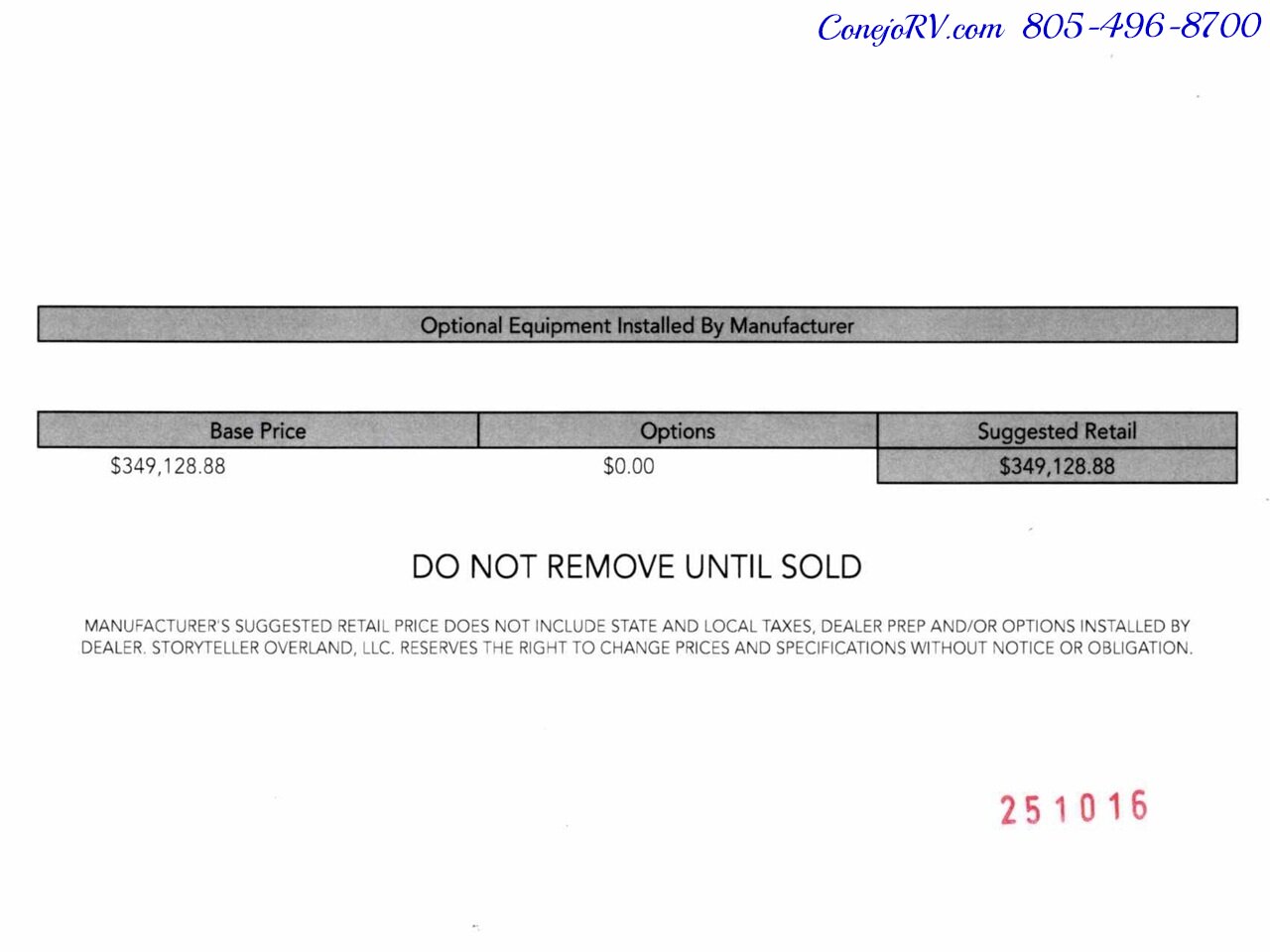 2025 Storyteller Overland Crew Mode XL AWD 16.8kWh Lithonics Lithium System Mercedes  Turbo Diesel - Photo 52 - Thousand Oaks, CA 91360