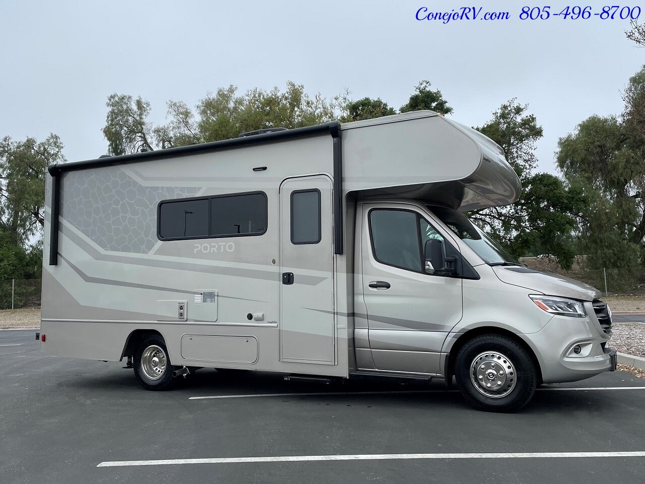 2024 WINNEBAGO Porto 24P Full Wall Slide Mercedes Turbo Diesel Cab Over  Loft Bed - Photo 3 - Thousand Oaks, CA 91360