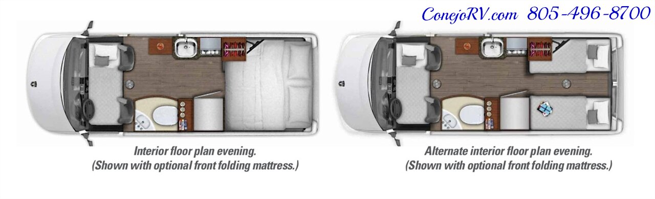 2021 Roadtrek Zion Slumber Lithium System Power Lounge Opposing Couches Pop Top 2K Miles - Photo 42 - Thousand Oaks, CA 91360