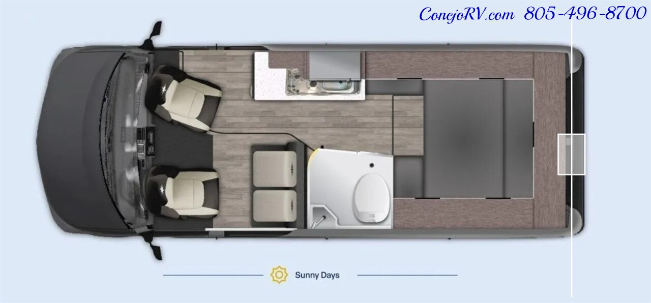 2025 Westfalia Wave Skylight 600AH Lithium System Folding Front Sofa   - Photo 44 - Thousand Oaks, CA 91360