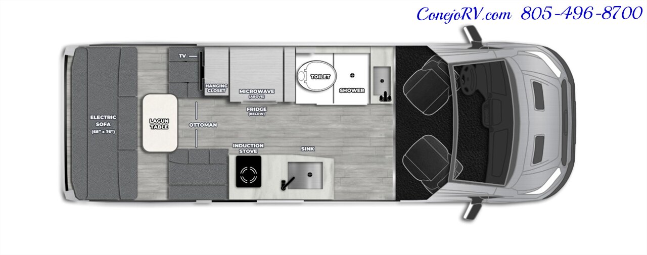 2026 Pleasure-Way Ontour 2.0 AWD Lithium System Ford Transit 350 Chassis 3.5L  EcoBoost Engine - Photo 43 - Thousand Oaks, CA 91360