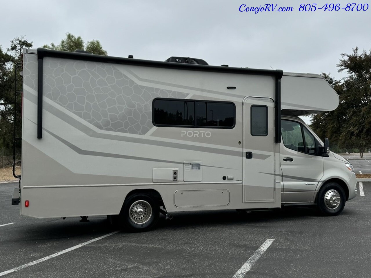 2025 Winnebago Porto 24P Full Wall Slide-Out Mercedes Turbo Diesel Full  Body Paint - Photo 4 - Thousand Oaks, CA 91360